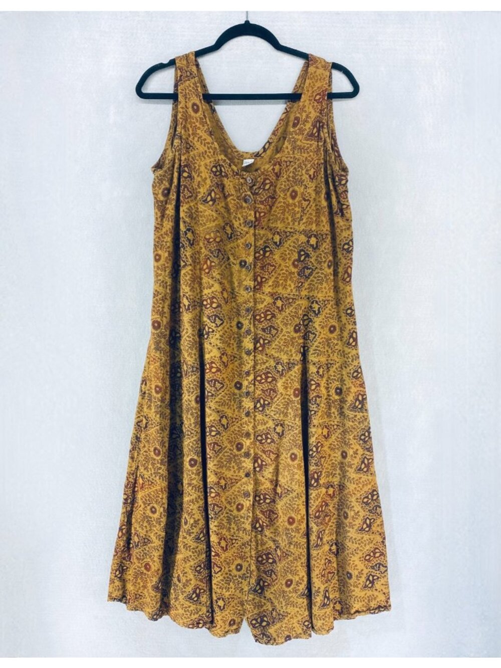 Vintage Cottagecore Dress Womens XL Floral Embroidered Maxi Boho Hippie y2k